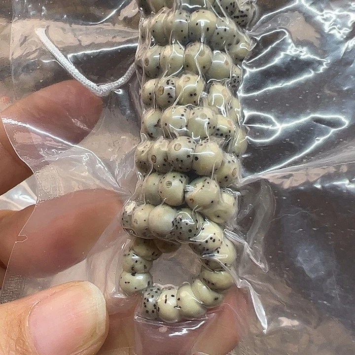 手串星月菩提海南原生态骨瓷白6