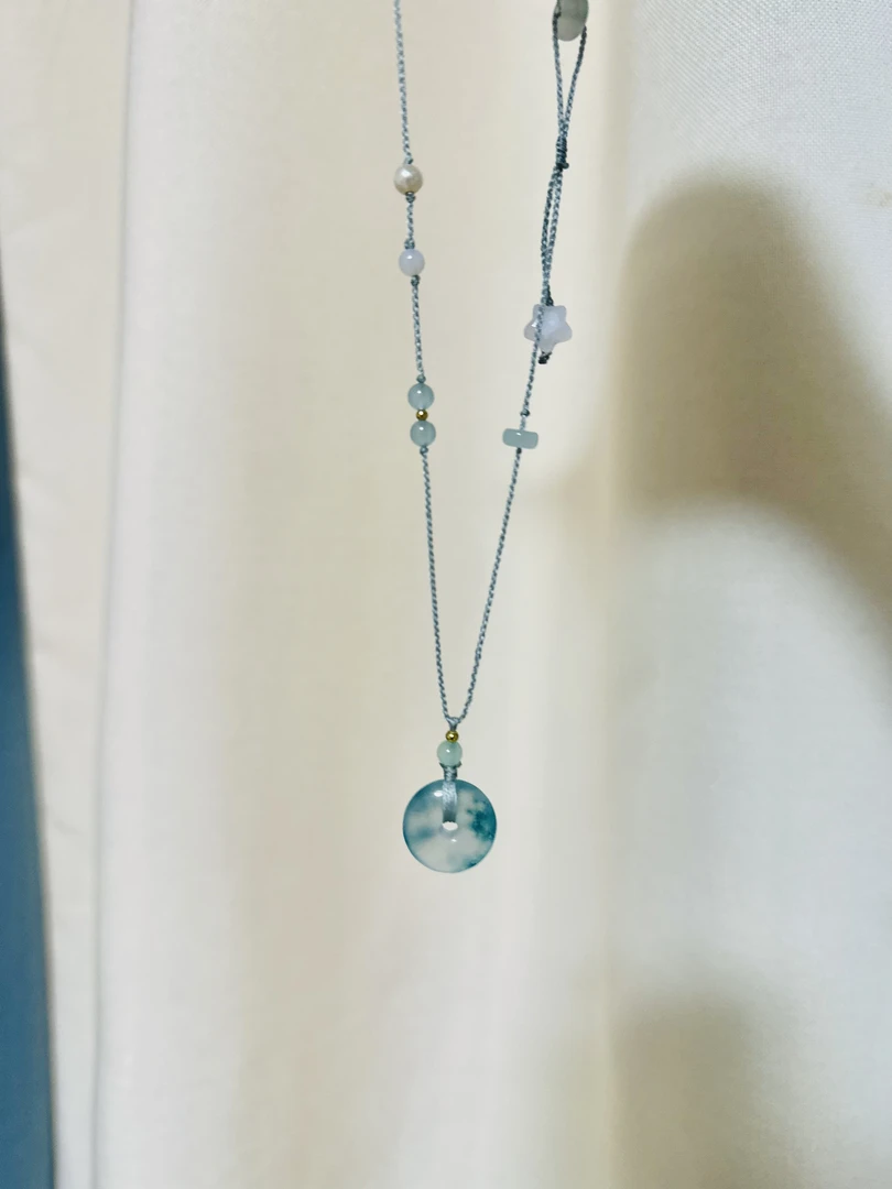 铜合金手链 巴山翠飘花平安扣时尚手工编制项链气质小众百搭