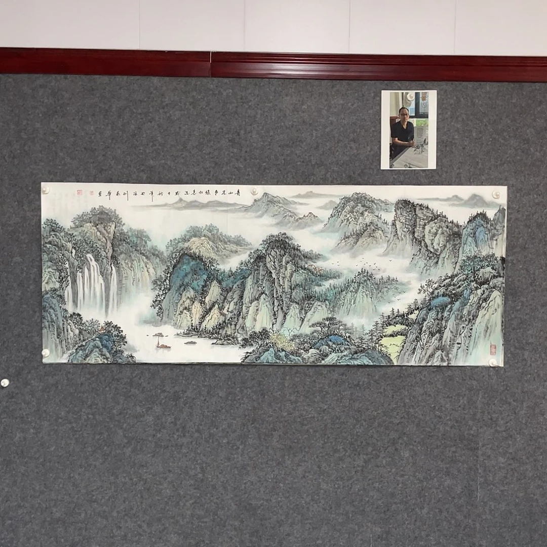 国画小六尺178.69画芯 王义华老师作品