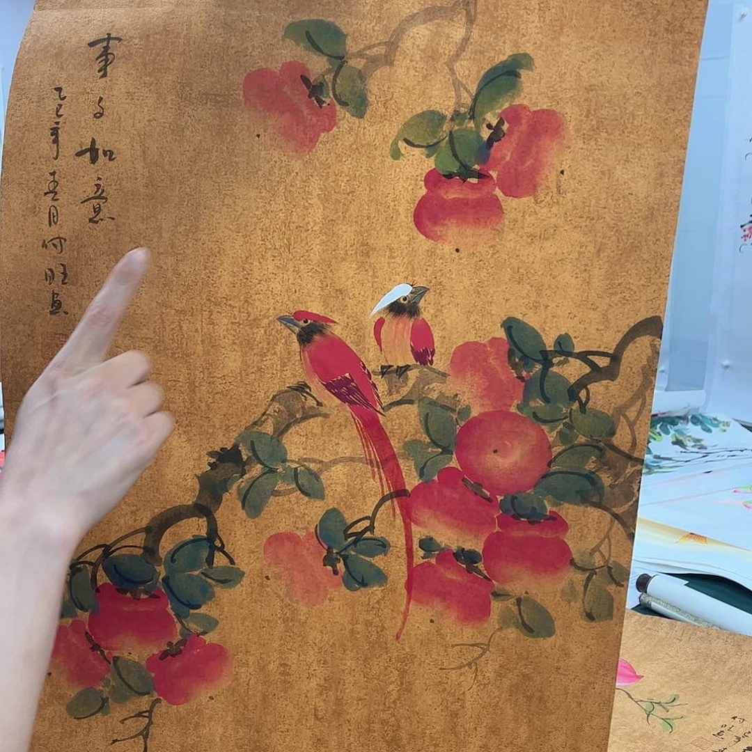 国画宣纸国画纯手绘作品