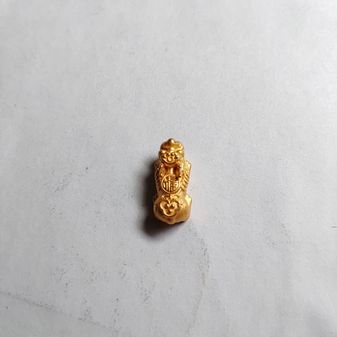 无氰5D空心招财纳福貔貅手串转运珠配件男女通用