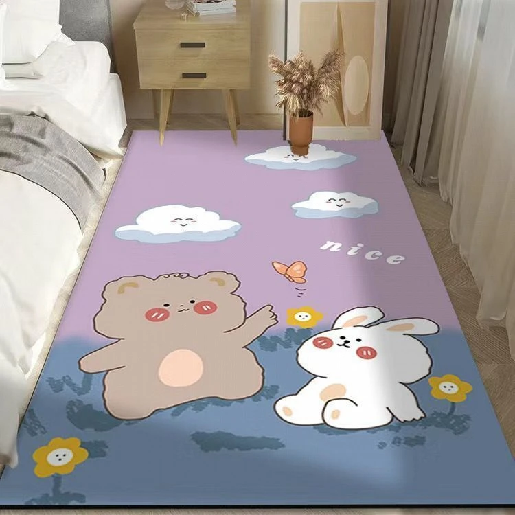 硅藻泥卡通床边大尺寸地垫卧室房间客厅床边毯宿舍飘窗垫厨房垫子