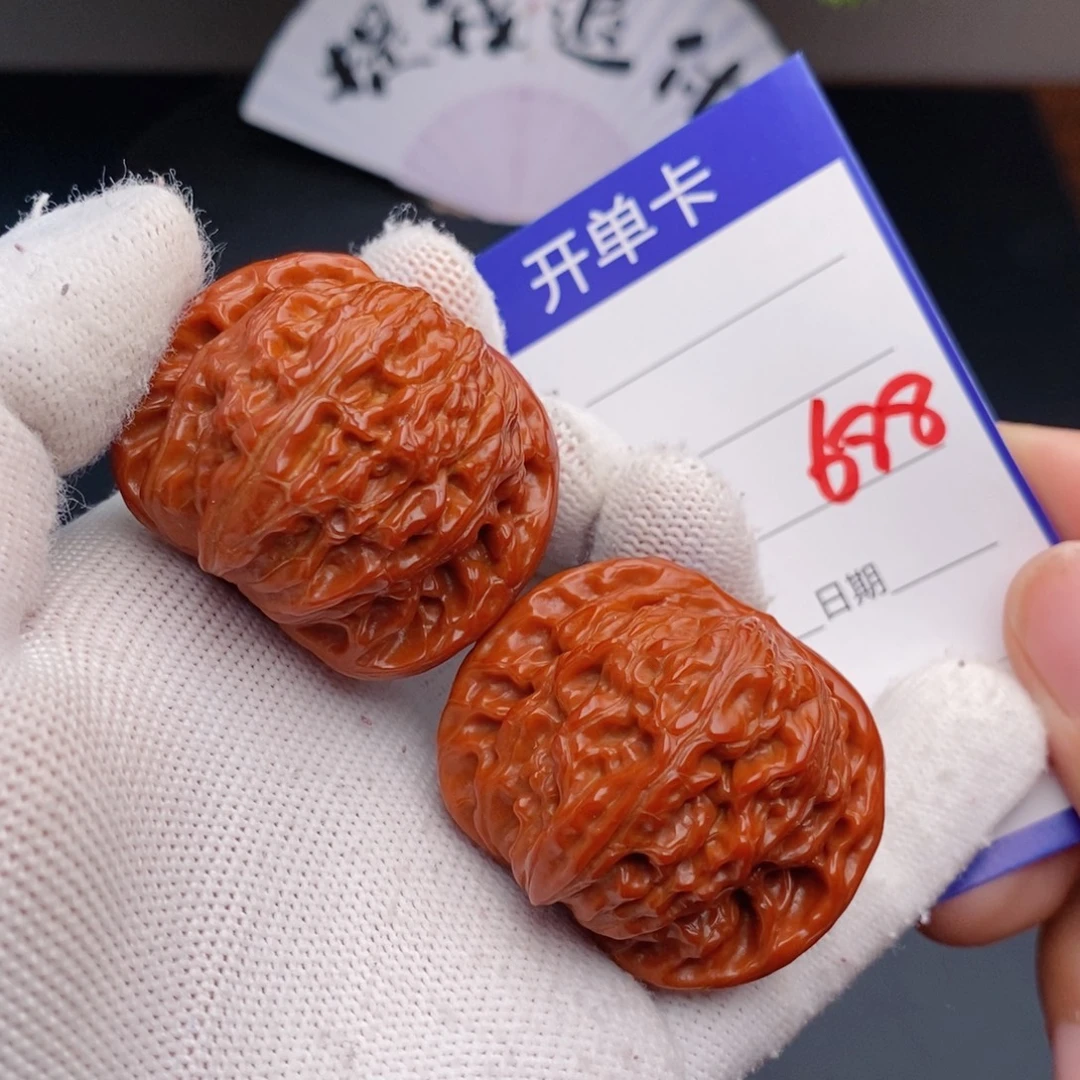 文玩核桃把件40磨盘688