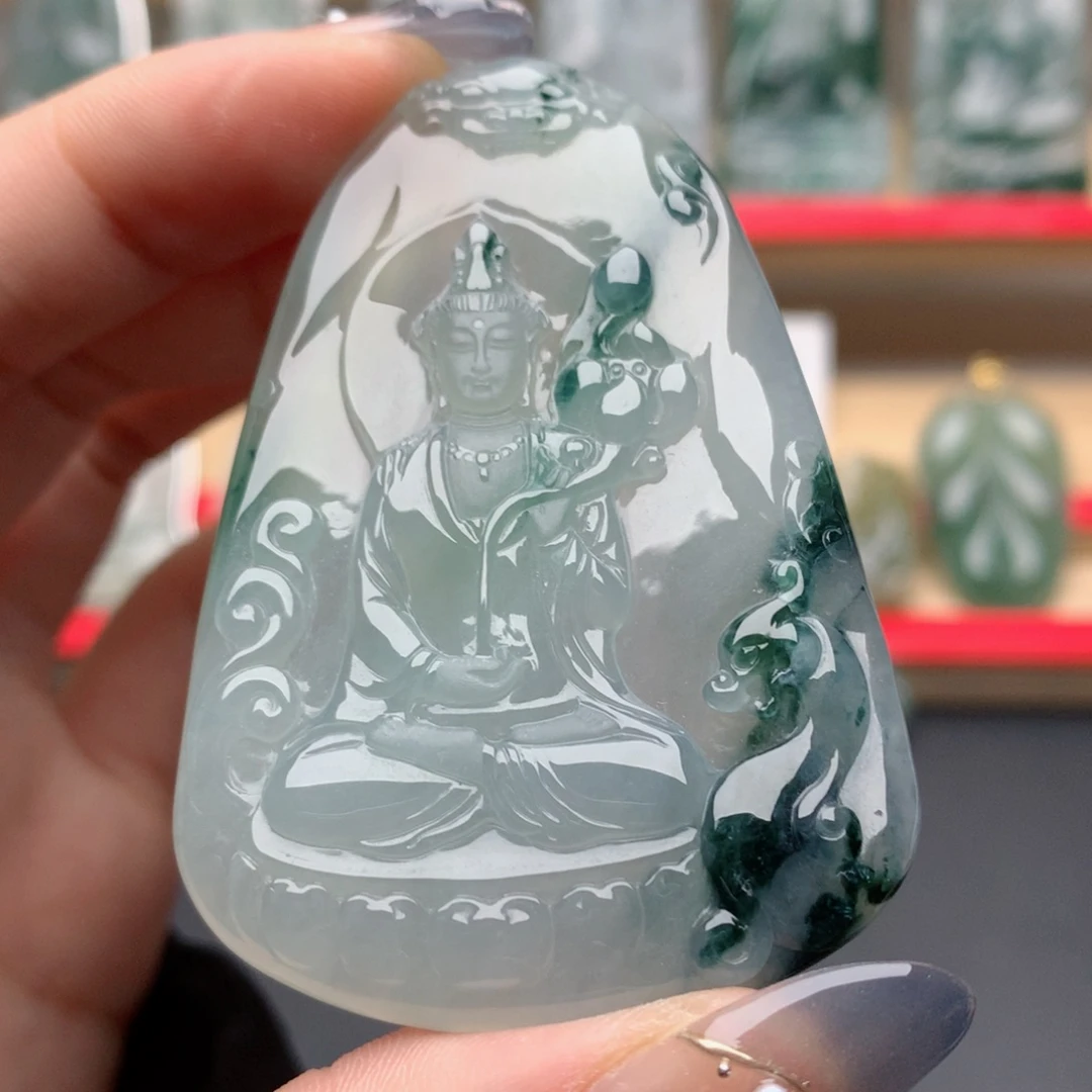 A***-颈饰未镶嵌翡翠大势至菩萨