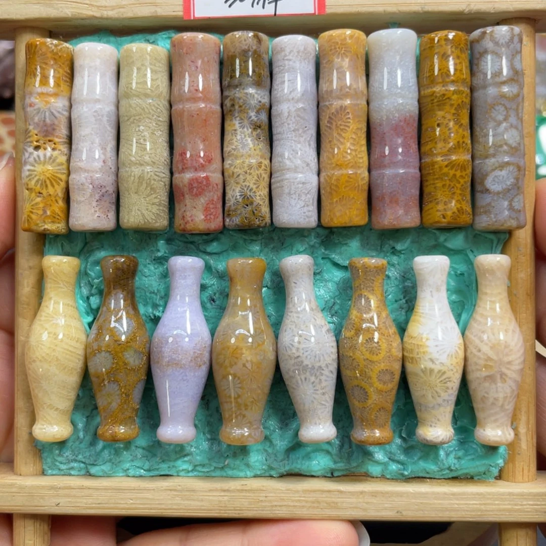 硅化玉未镶嵌颈饰竹节30米1个