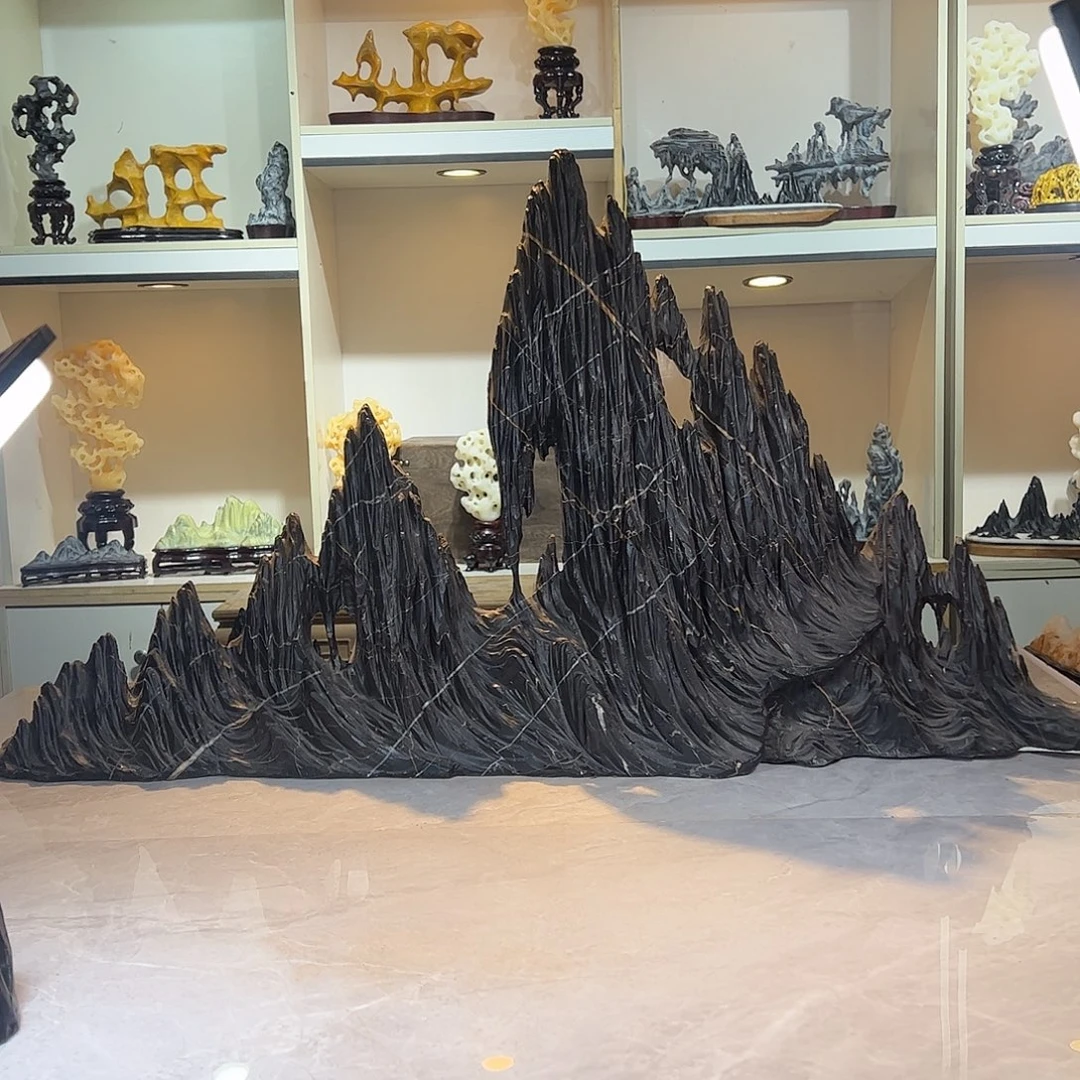 ゛***。灵璧奇石博览会摆件