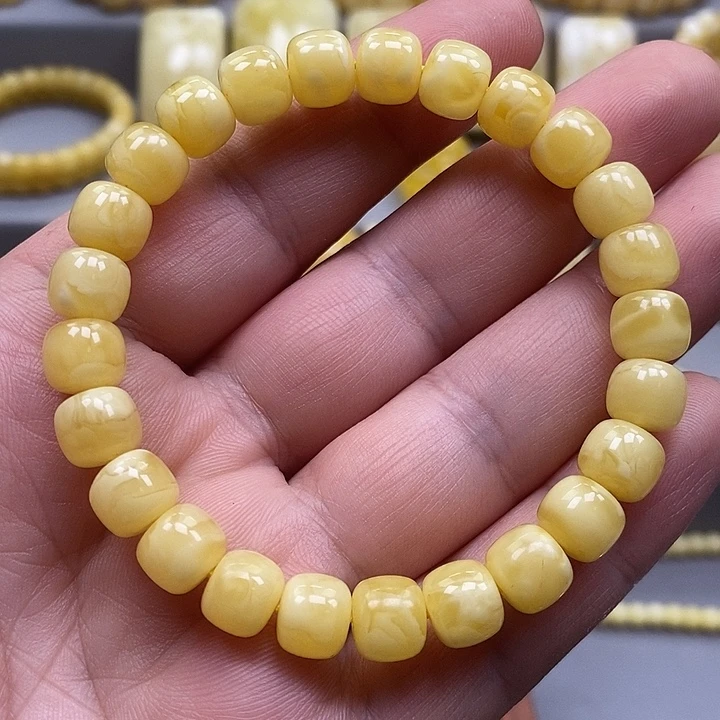 琥珀未镶嵌手链手串