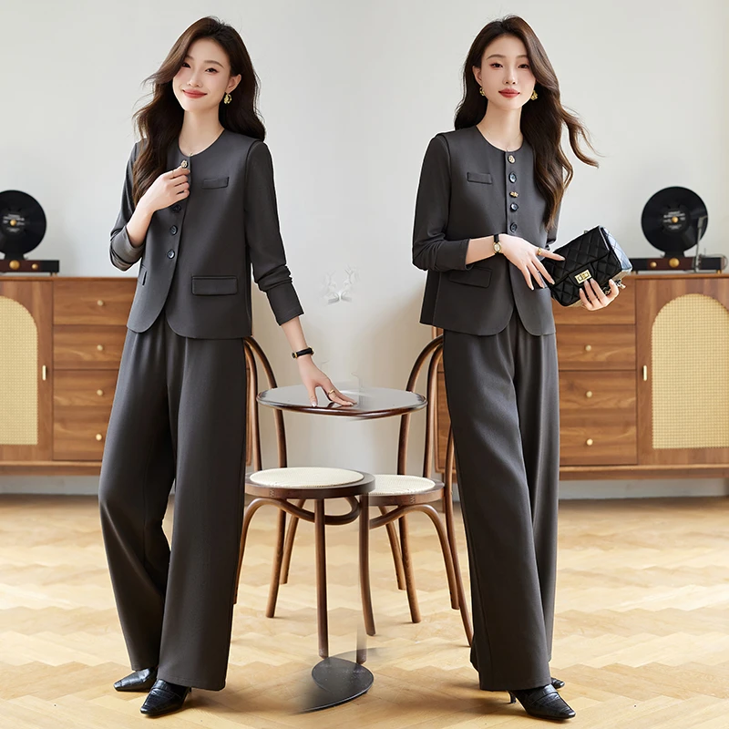 知性风女西服套装2025马甲三件套长袖气质显瘦洋气时尚春秋女神范