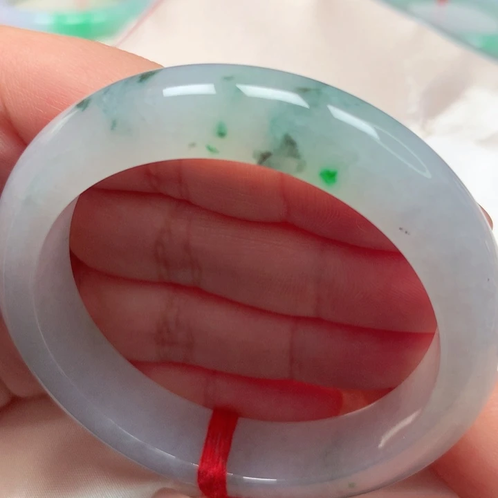 翡翠手镯未镶嵌冰飘花24