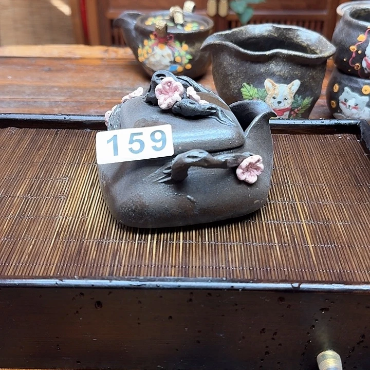 纯手工制作粗陶茶具