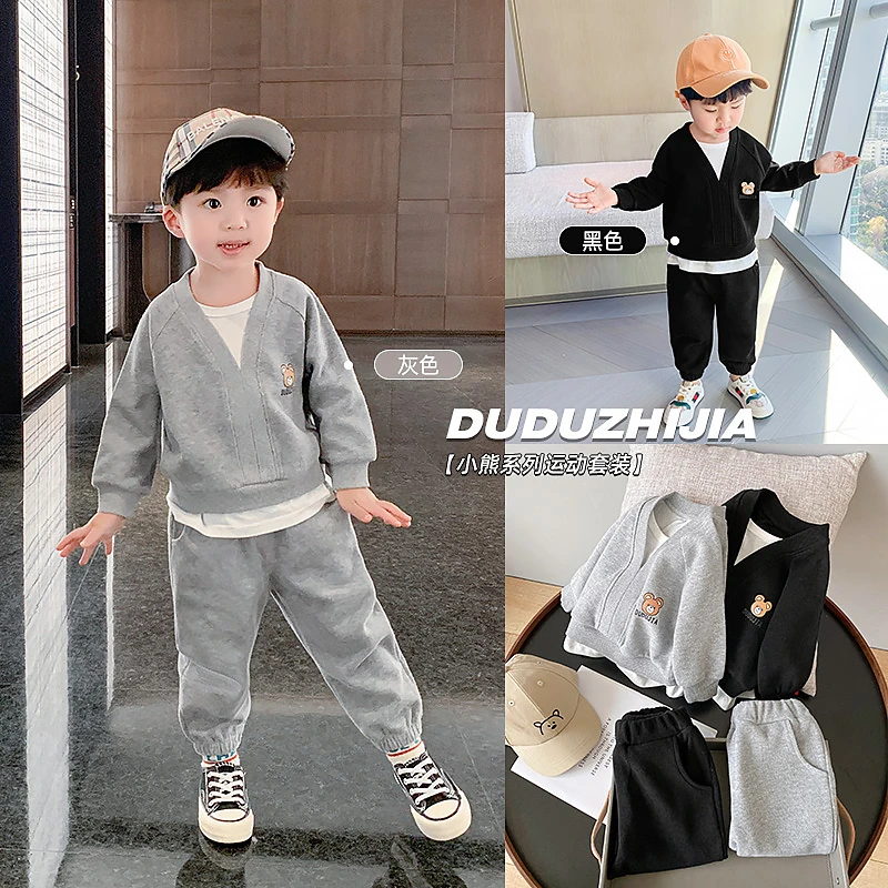 【现货】春款套装婴儿春装休闲长袖长裤套装两件套【嘟嘟家】