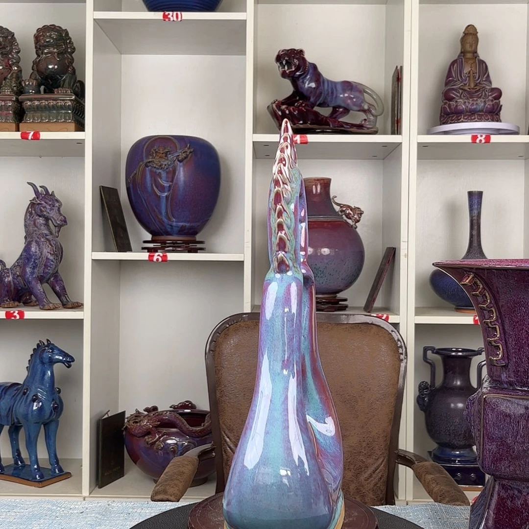 瓷片感*摆件精品佛韵莲心