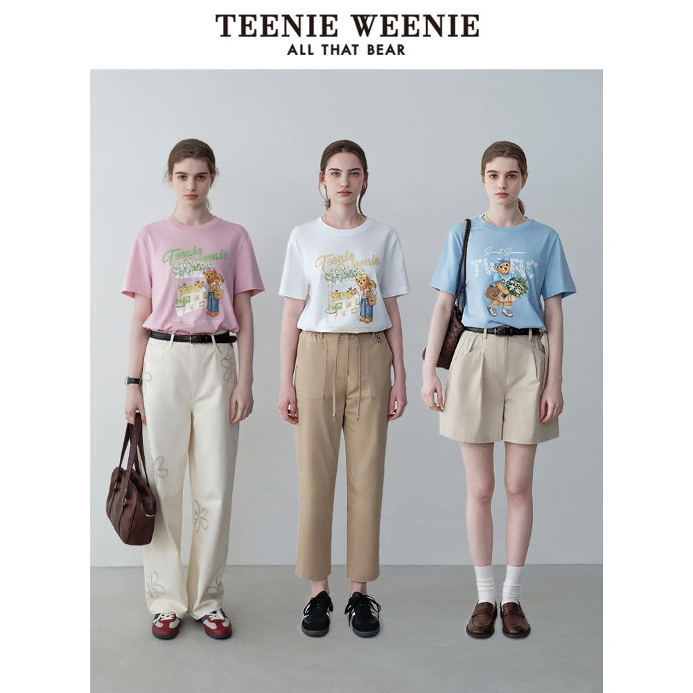 TeenieWeenie小熊女装24甄选棉料大熊短袖T恤打底衫TTRW242401T