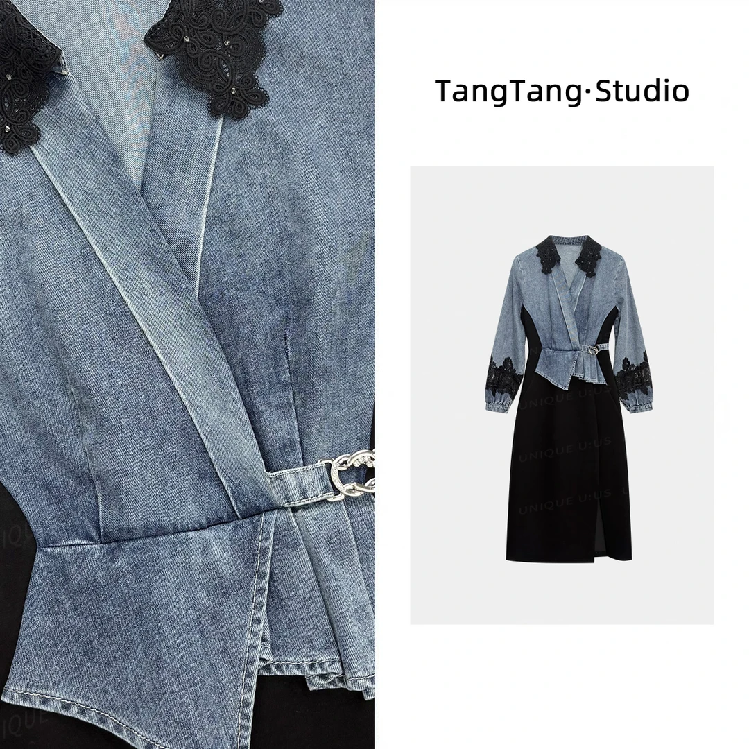 【TangTang·Studio】花影气质时尚休闲百搭连衣裙-255296