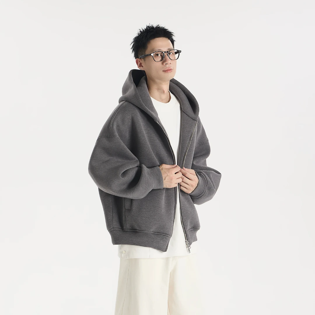 GCCDUPE77『太空漫步』‘闭眼入’液氨微晶空气层弯刀袖卫衣休闲外套