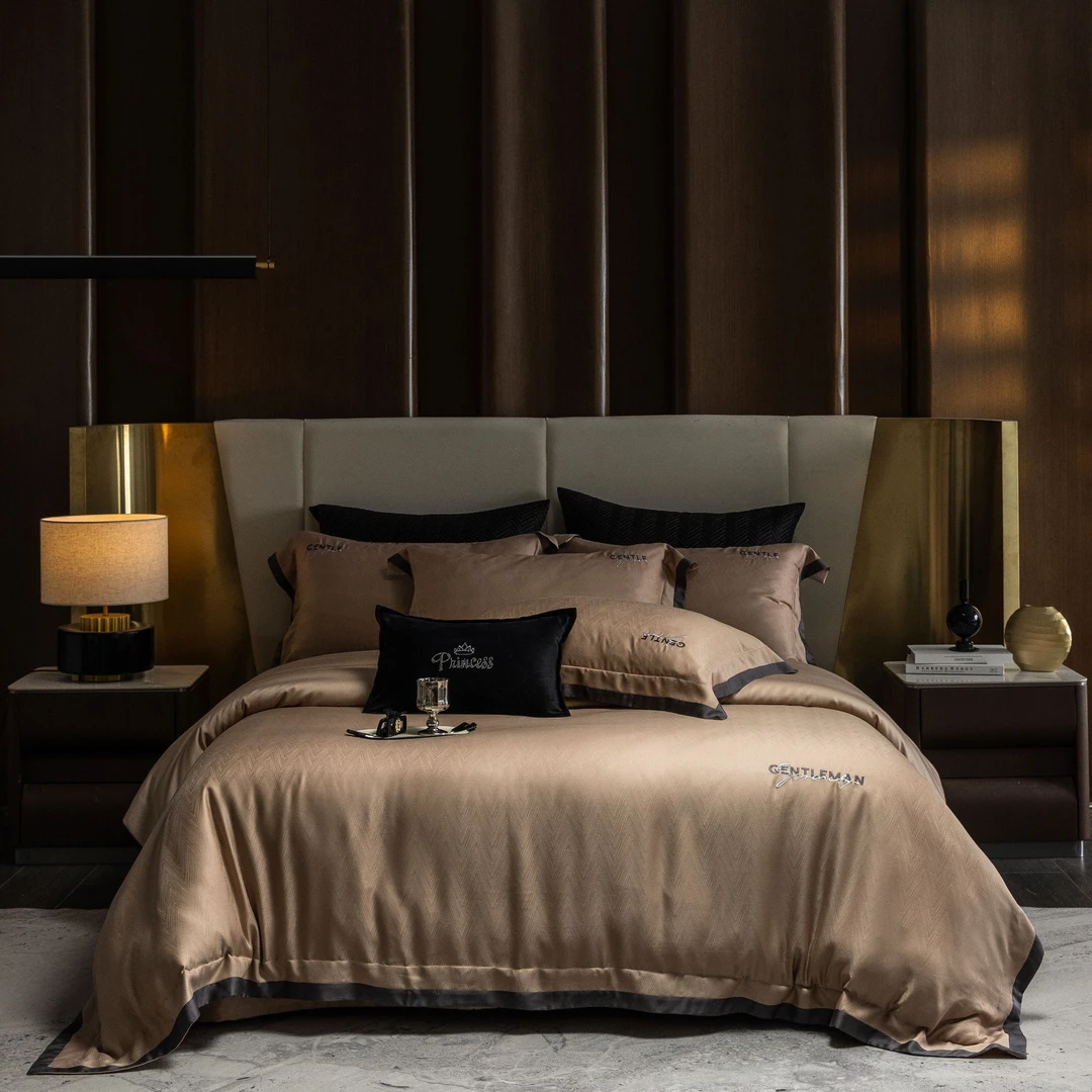 FL 莱赛尔天丝床铺提花工艺四件套 高端床品