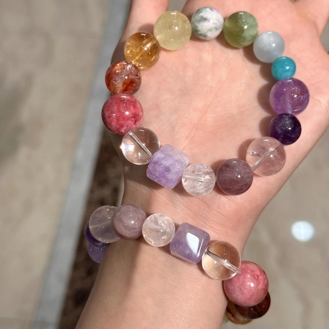 天然水晶手串 多样性发其一 D60