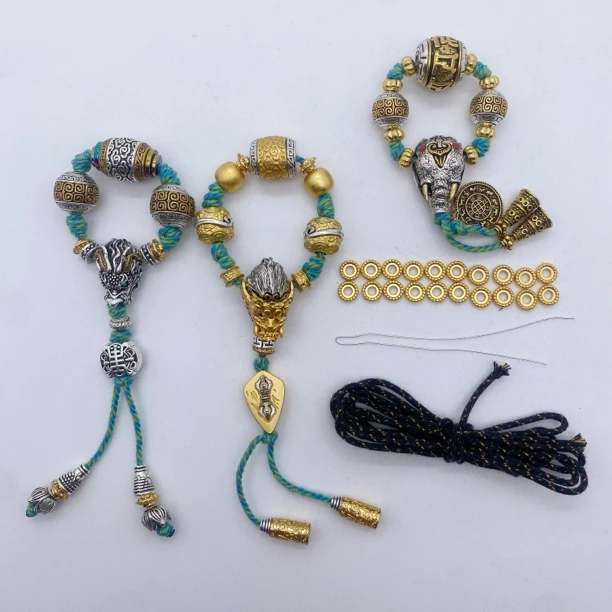 014号➕104号➕04号面具悟空龙头象神套装组合文玩配饰14mm以内108