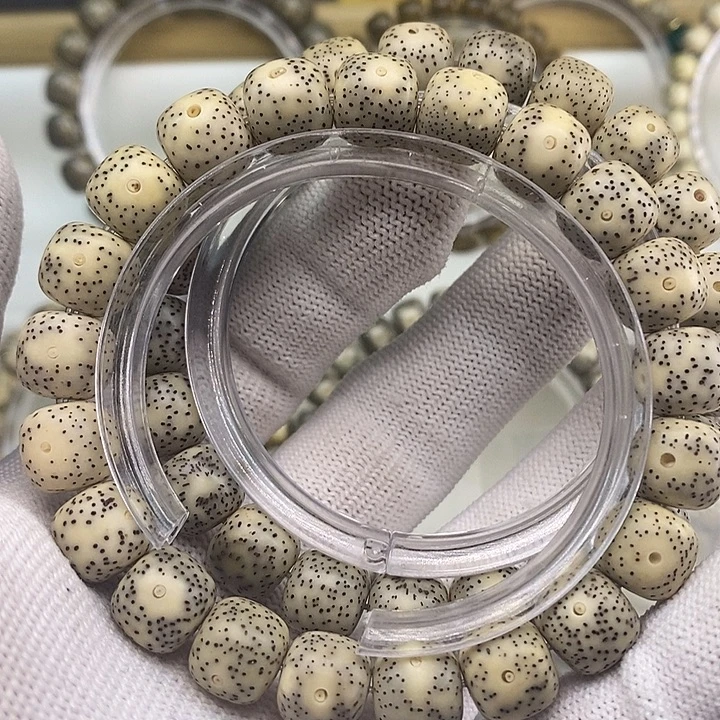 星月菩提手串原生态石玉料2条大尺寸