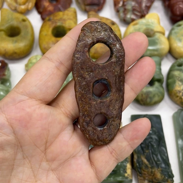 未镶嵌岫岩河磨玉（透闪石质玉）珠宝奇石