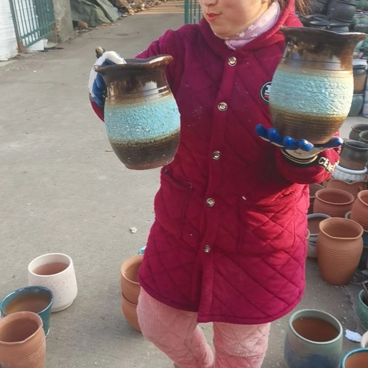 红陶口16高20瑕疵