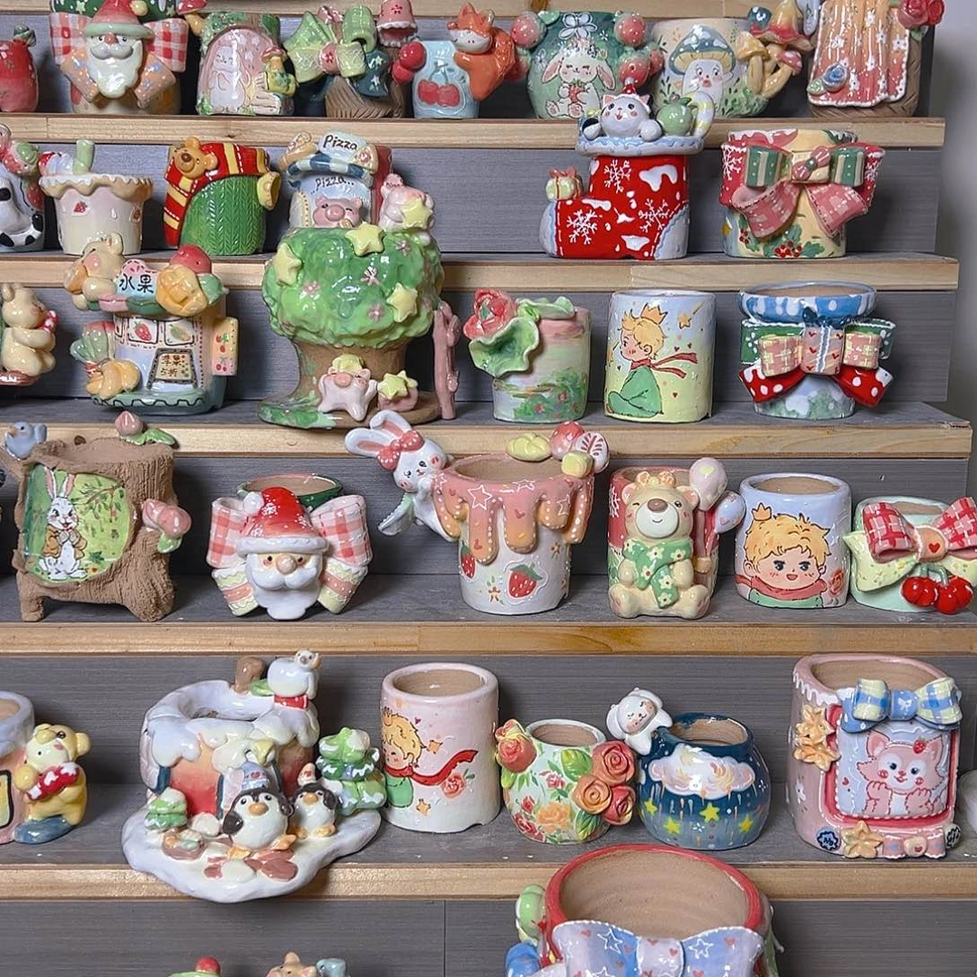 R****老梧家的手工多肉花盆