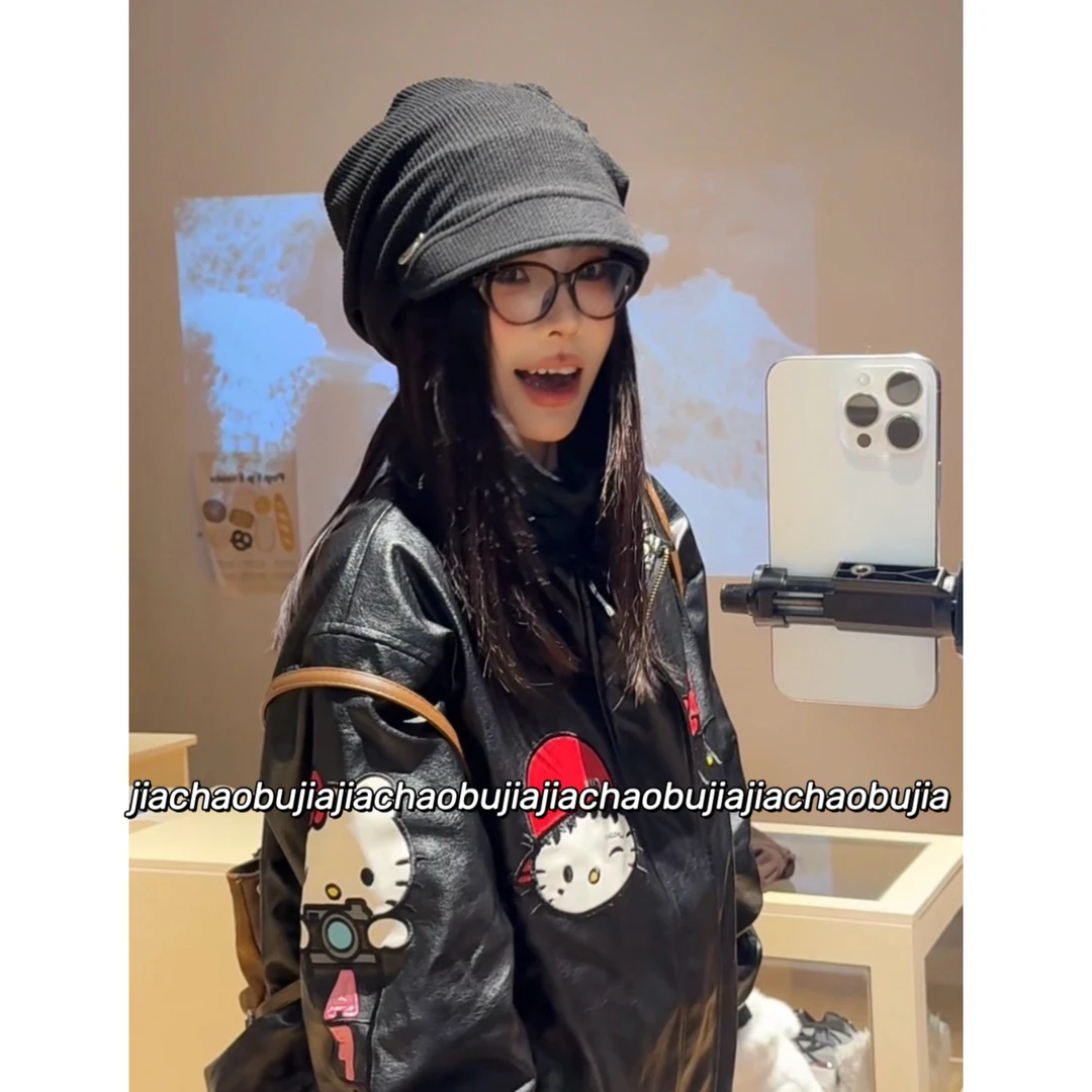 【大头可戴可调节】秋冬新款预制堆堆帽显脸小扁头本命针织包头帽