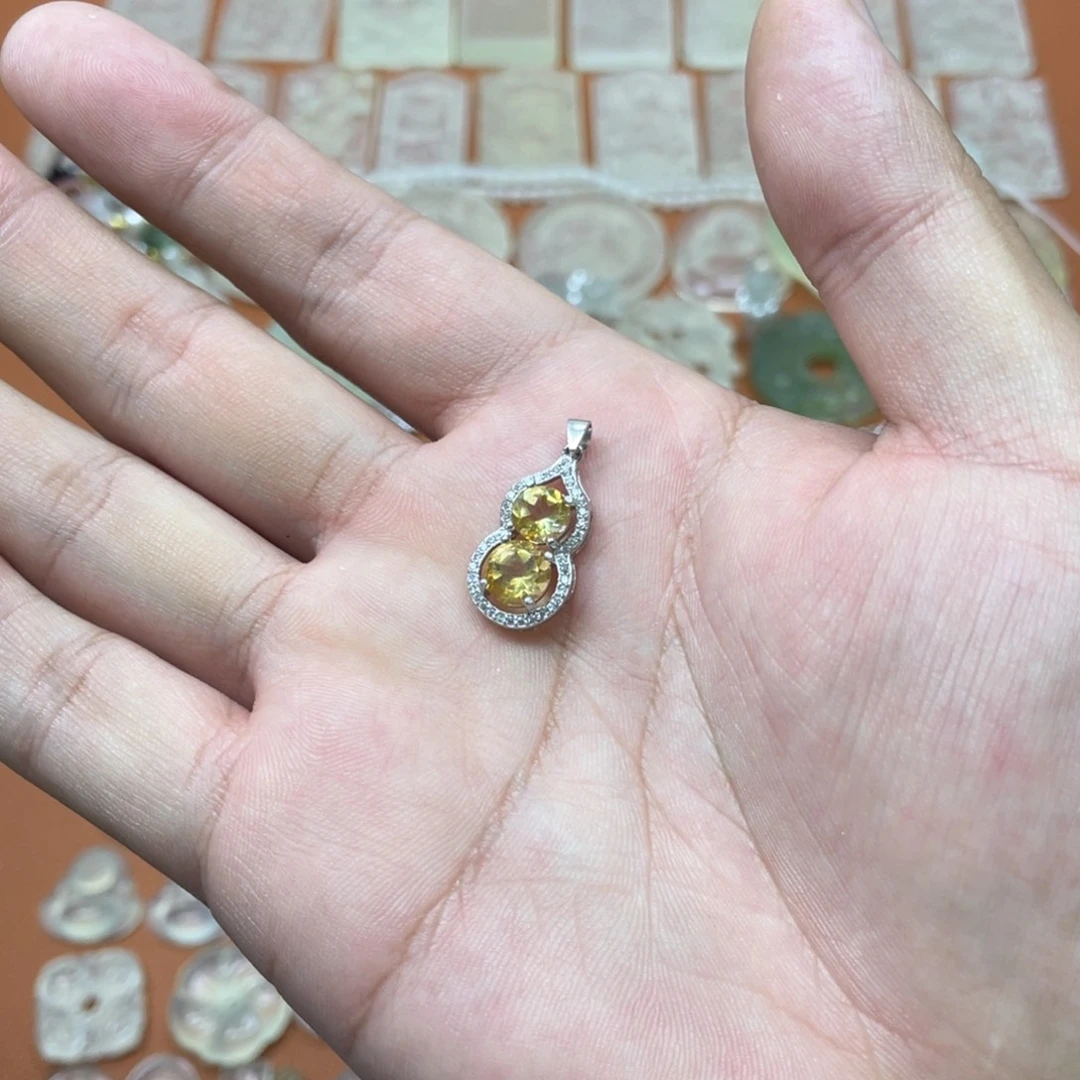 岫玉银S925镶嵌多样性随机发一