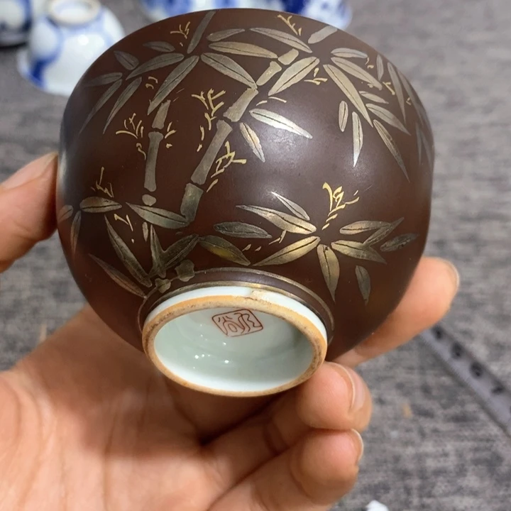 紫砂茶杯非常漂亮好看的碗