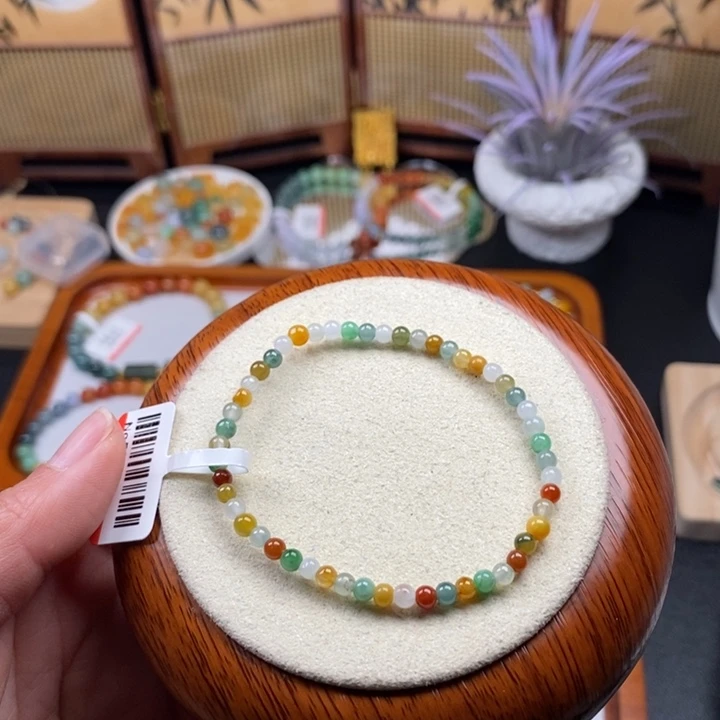 翡翠未镶嵌手链卡3.5mm 半价清货无鉴赏41