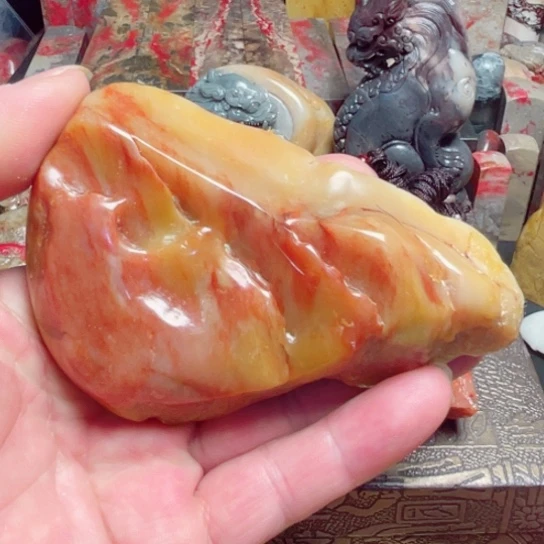 昌化鸡血石红田原石