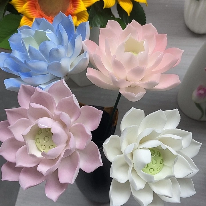 陶瓷纯手工捏花设计
