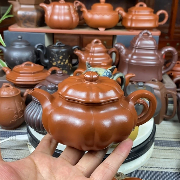 茶壶紫砂葵仿古130-230-300cc原矿赵庄朱泥特价