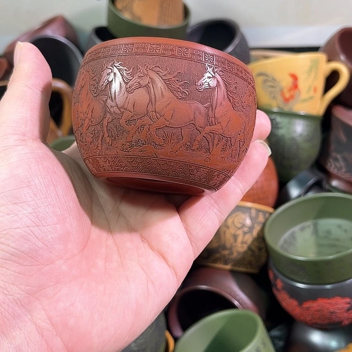 茶杯紫砂全手工紫砂主人杯