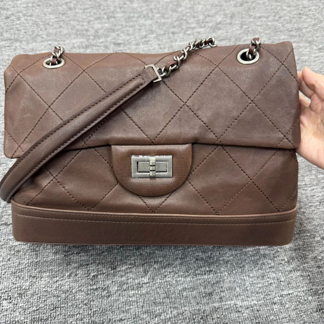 时尚单肩轻奢经典斜挎女包高级感包包女士LL3315啡色