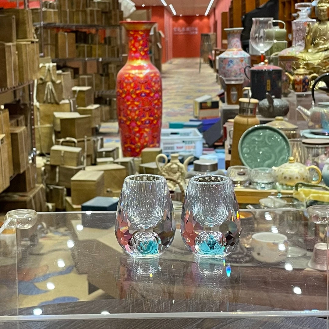 【闪购商品】绿松石功夫茶具茶杯一对装，GS279-2T