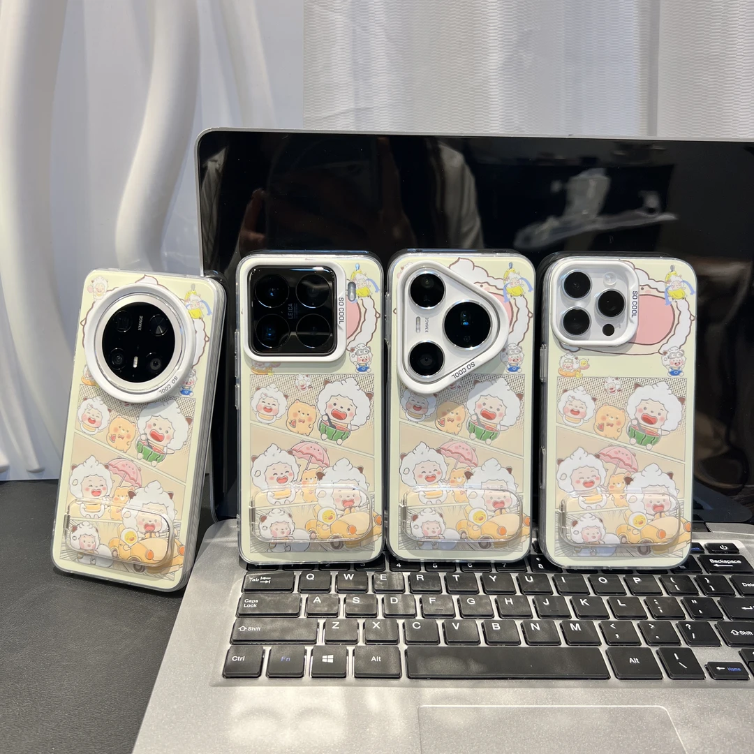 小羊支架适用苹果16手机壳iPhone15小米14女vivoppo华为p70