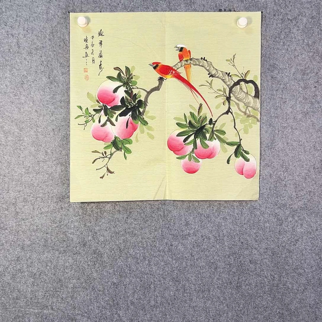 国画767 花鸟在此鸣叫时还要