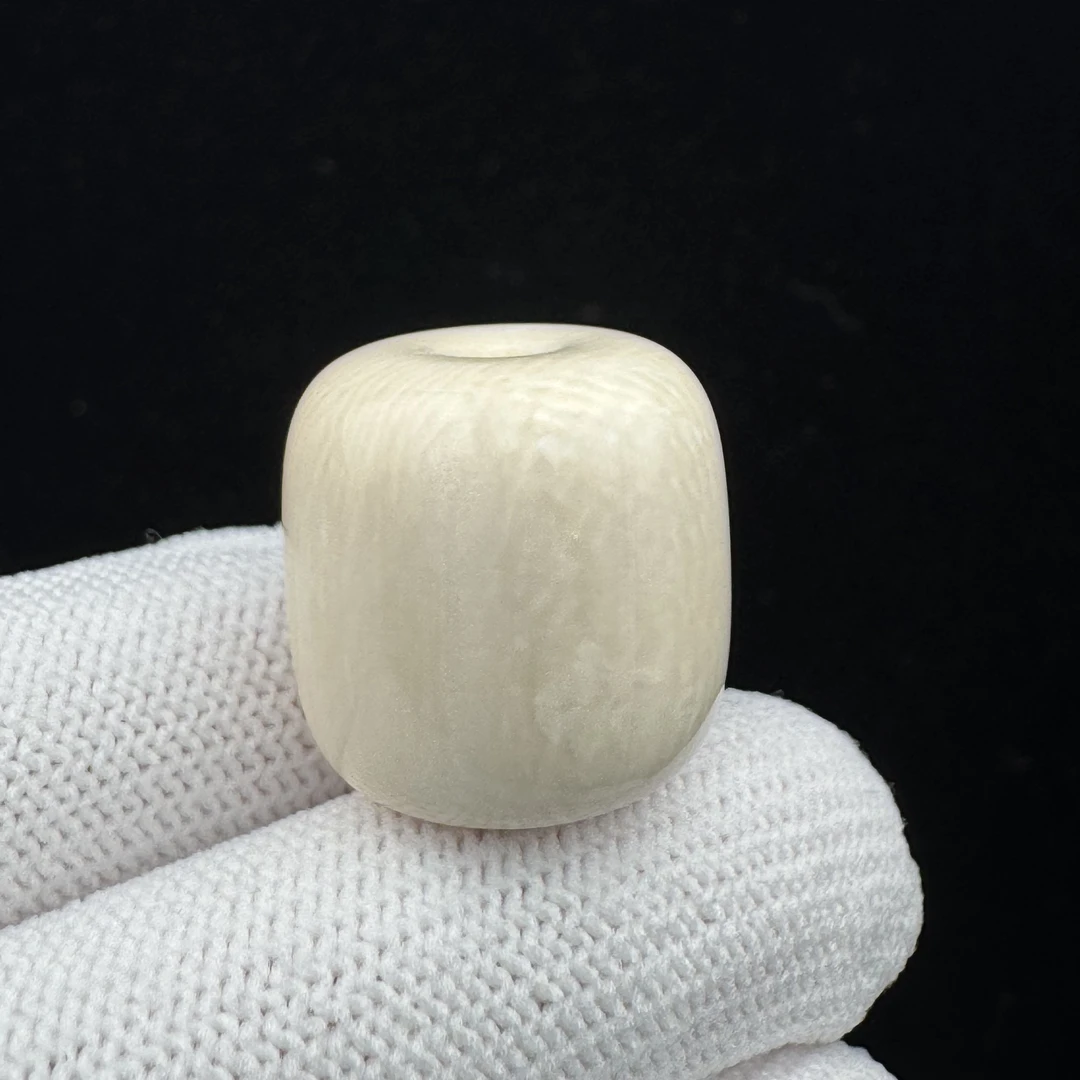 J6033天然猛犸牙 桶珠20*20mm支持鉴定 假一罚四