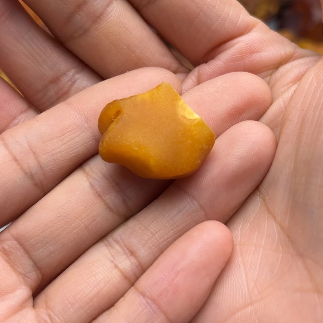 琥珀未镶嵌珠宝奇石蜜蜡定制饼子