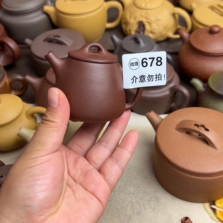 茶壶紫砂紫泥半手100cc左右