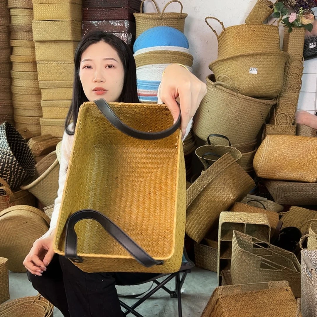 草编草编包/草编收纳盒微瑕疵