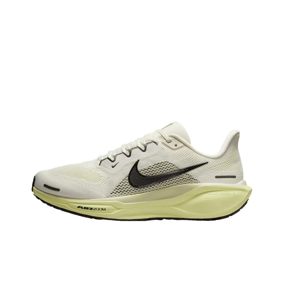 NIKE/耐克Pegasus 41 飞马男子缓震透气公路跑步鞋 白黄FD2722109
