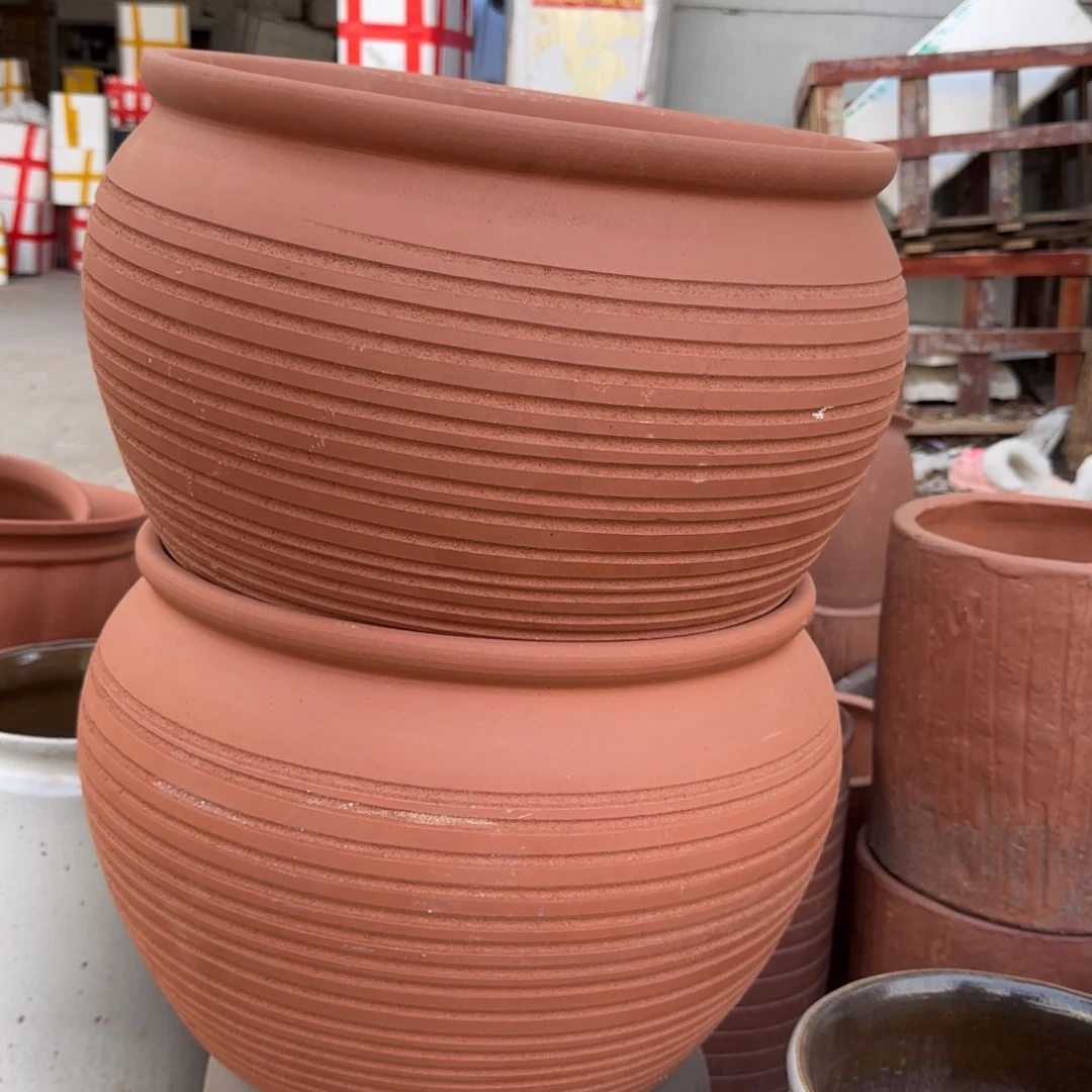 紫砂花盆口40高30宜兴紫砂