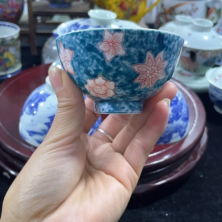 景德镇陶瓷手绘主人杯小*