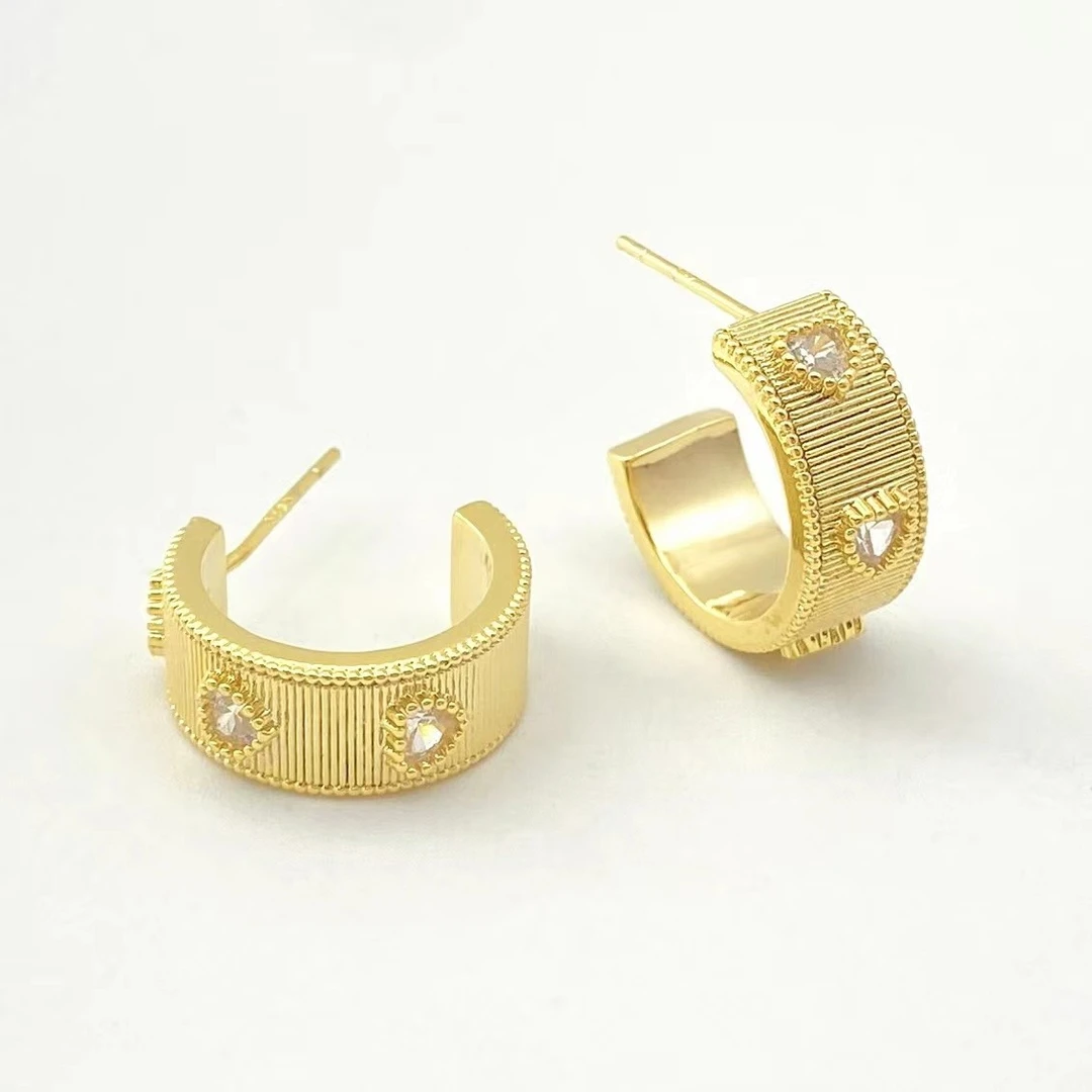 铜合金耳饰 木木（CJ3616）内径12毫米 耳环