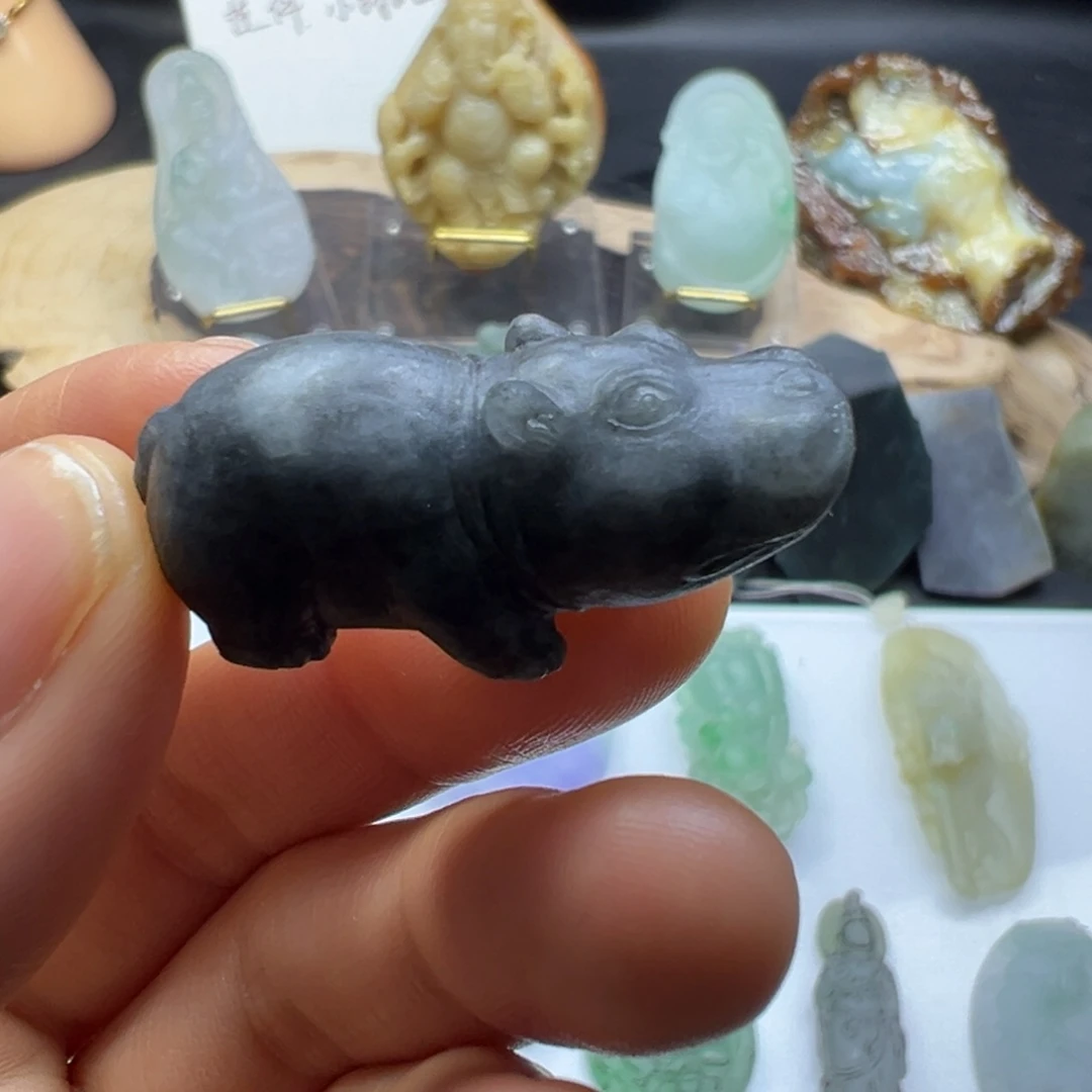 定制翡翠未镶嵌缅甸翡翠Ａ货挂件