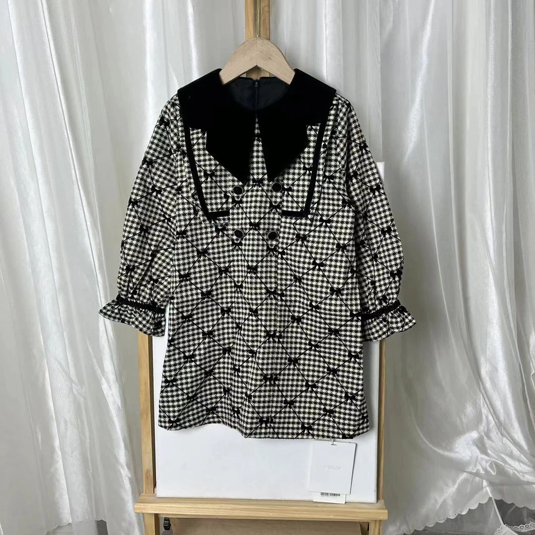 2627格子裙子2393