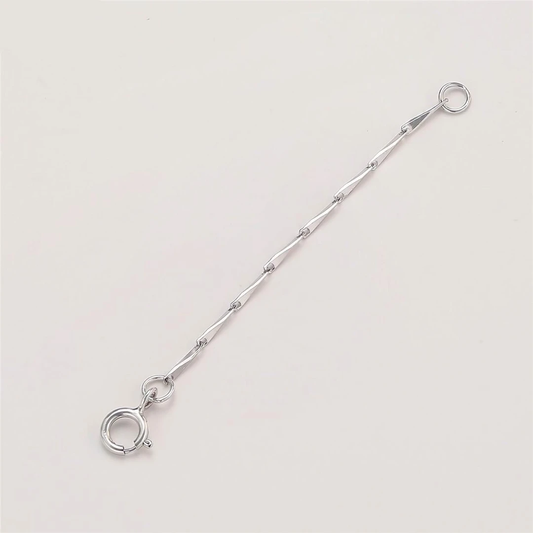 新款延长diy链银色项链配件瓜子链链尾加长链新品小众设计配链条