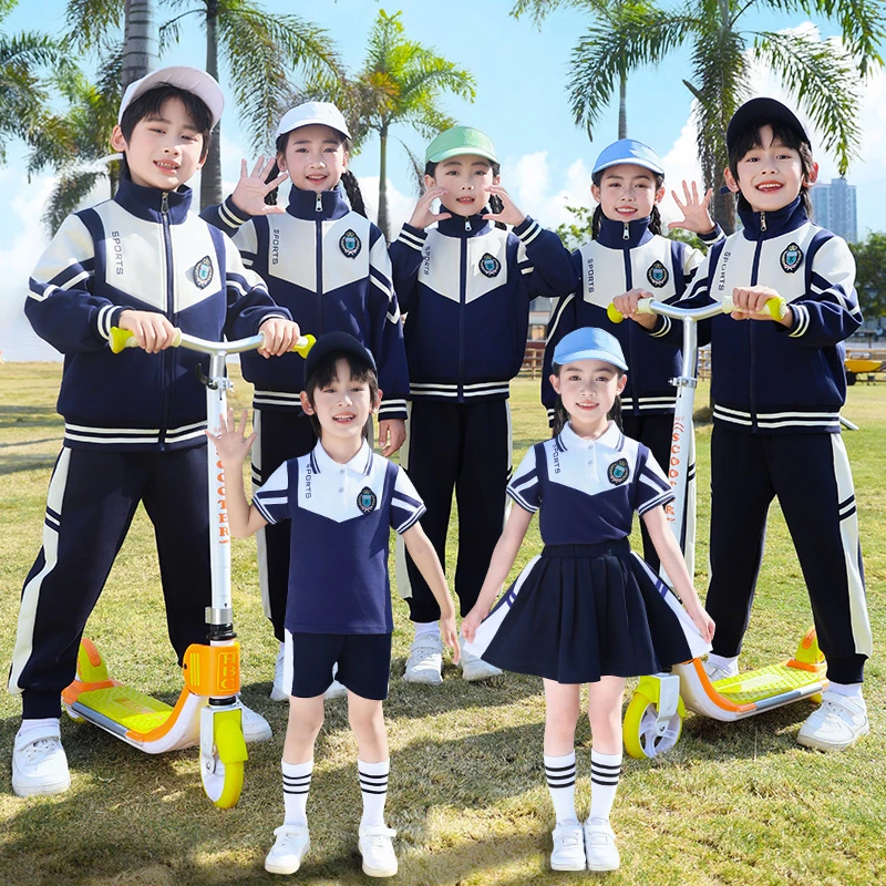 2025新款中小学生校服幼儿园园服老师服团体运动会英伦风